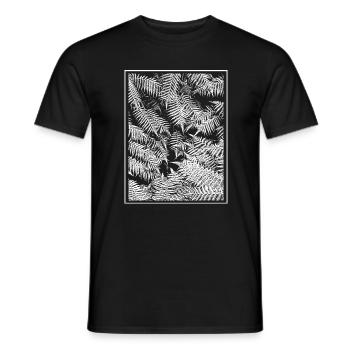 Vegetable fern - Men's T-Shirt - black - Front - AI Model Male 178 light (178cm)