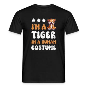 Tiger - Men's T-Shirt - black - Front - AI Model Male 178 light (178cm)
