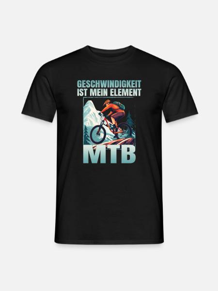 Geschwindigkeit ist mein Element - Männer T-Shirt - Schwarz