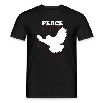 Dove of Peace - Men's T-Shirt - black - Front - AI Model Male 178 light (178cm)