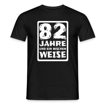 Weisheit 82 - Männer T-Shirt - Schwarz - Vorne - AI Model Male 178 light (178cm)