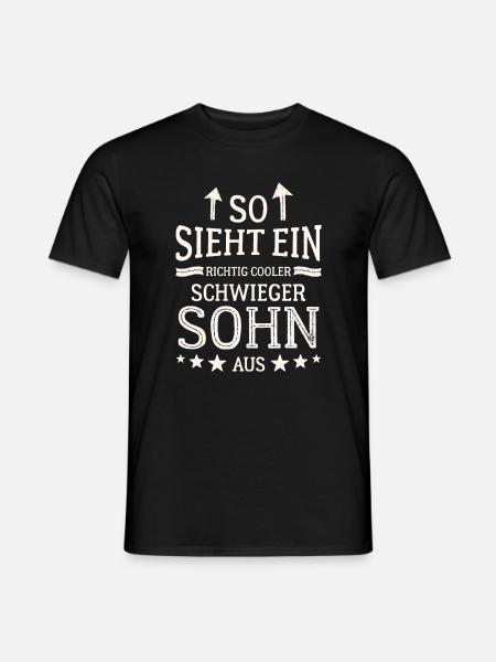 So sieht ein richtig cooler Schwiegersohn aus - Mænd T-shirt - sort