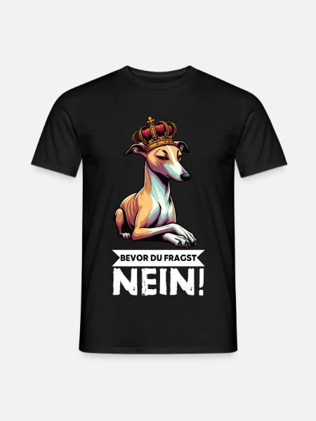 Bevor Du Fragst  Whippet Windhund Whippets  - Männer T-Shirt - Schwarz