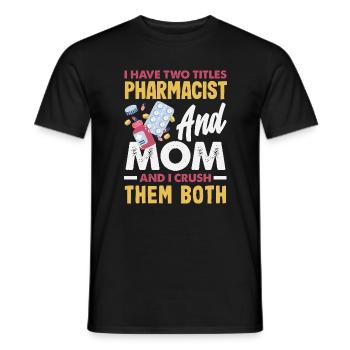 Apotheker Pharmazeutisch-technischer - Männer T-Shirt - Schwarz - Vorne - AI Model Male 178 light (178cm)