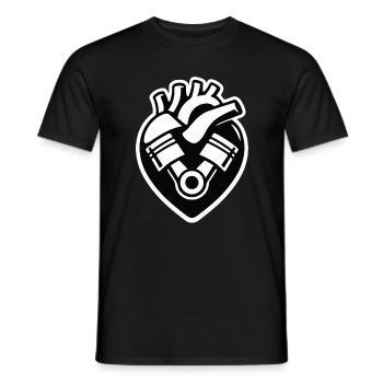 Benzin im Blut - Männer T-Shirt - Schwarz - Vorne - AI Model Male 178 light (178cm)