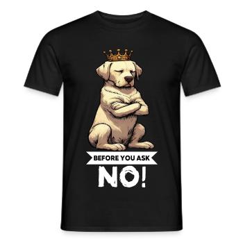 Before You Ask Labrador Labrador Labrador Owner Labrador - Men's T-Shirt - black - Front - AI Model Male 178 light (178cm)