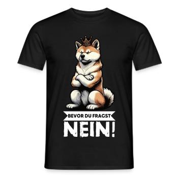 Avant que tu ne demandes, pas d’Akita, AkitaPropriétaire Akitas. - T-shirt homme - noir - Devant - AI Model Male 178 light (178cm)
