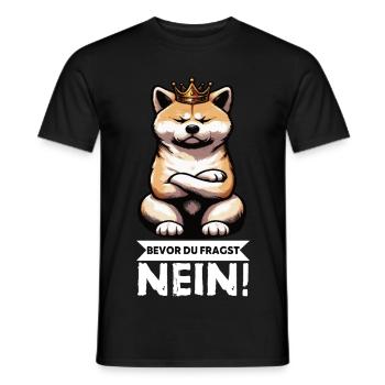 Avant que tu ne demandes, pas d’Akita, AkitaPropriétaire Akitas. - T-shirt homme - noir - Devant - AI Model Male 178 light (178cm)