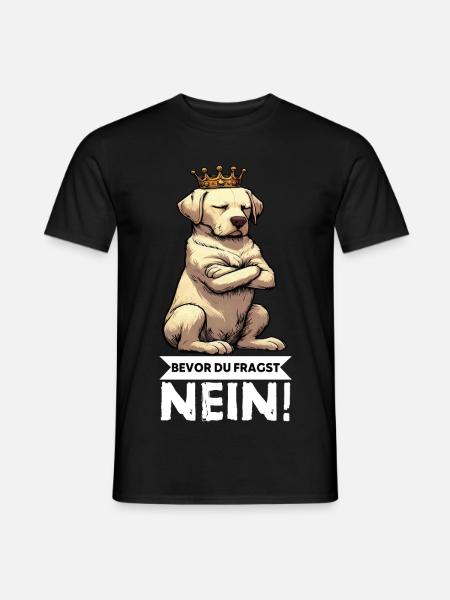 Bevor Du Fragst Nein Labrador Labradorbesitzer - Männer T-Shirt - Schwarz