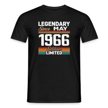 May 1966 Vintage May 1966 Retro May 1966 - Men's T-Shirt - black - Front - AI Model Male 178 light (178cm)