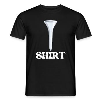 Golf Tee Wortspiel Lustiger Golfer Wortspiel Humor - Männer T-Shirt - Schwarz - Vorne - AI Model Male 178 light (178cm)