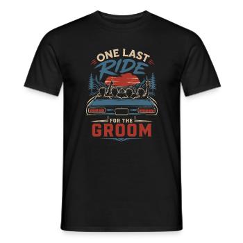 Un dernier tour pour le marié - T-shirt homme - noir - Devant - AI Model Male 178 light (178cm)