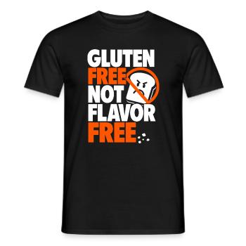Gluten Free Not Flavor Free - Men's T-Shirt - black - Front - AI Model Male 178 light (178cm)