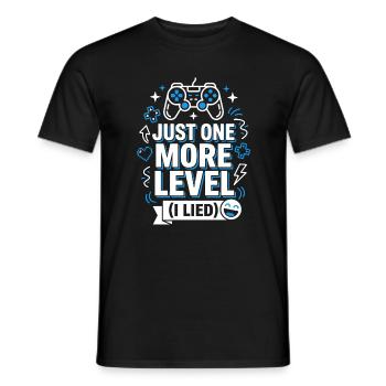 Juste un dernier niveau de gamer qui dit - T-shirt homme - noir - Devant - AI Model Male 178 light (178cm)