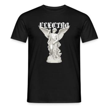 Elektro-Engel-Statue Gothic - Männer T-Shirt - Schwarz - Vorne - AI Model Male 178 light (178cm)