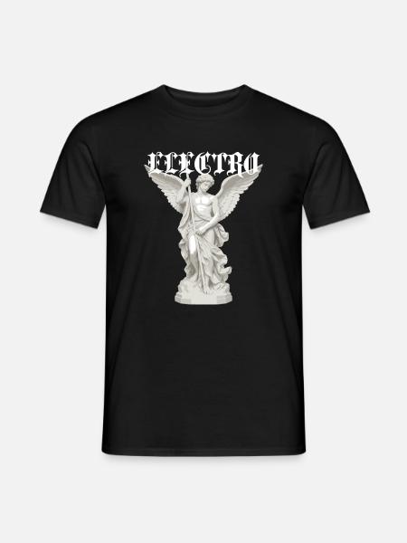 Elektro-Engel-Statue Gothic - Männer T-Shirt - Schwarz