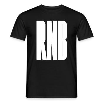 RNB Musik fett Typografie - Männer T-Shirt - Schwarz - Vorne - AI Model Male 178 light (178cm)