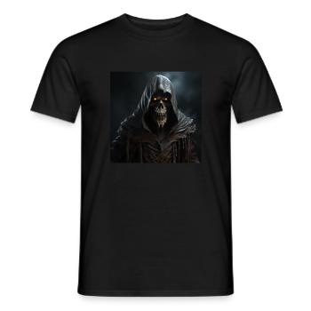 Chemises d’Halloween T-shirts graphiques, tasses, autocollants, casquette - T-shirt homme - noir - Devant - AI Model Male 178 light (178cm)