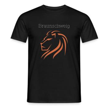 Braunschweig Löwenstadt Niedersachsen - Männer T-Shirt - Schwarz - Vorne - AI Model Male 178 light (178cm)