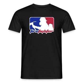 firefighter - Männer T-Shirt - Schwarz - Vorne - AI Model Male 178 light (178cm)