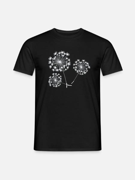 Löwenzahn Liebhaberin Taraxacum Natur Blume Design - Männer T-Shirt - Schwarz