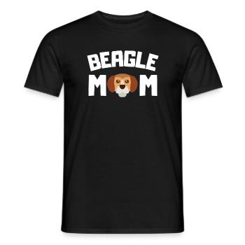 Chiens Maman Propriétaire de chien Cadeau de fête des mères Beagle - T-shirt homme - noir - Devant - AI Model Male 178 light (178cm)