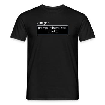 AI-Prompt Bilddesign Spruch Informatik KI Computer - Männer T-Shirt - Schwarz - Vorne - AI Model Male 178 light (178cm)