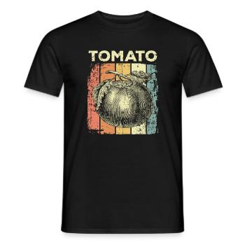 tomato - Men's T-Shirt - black - Front - AI Model Male 178 light (178cm)
