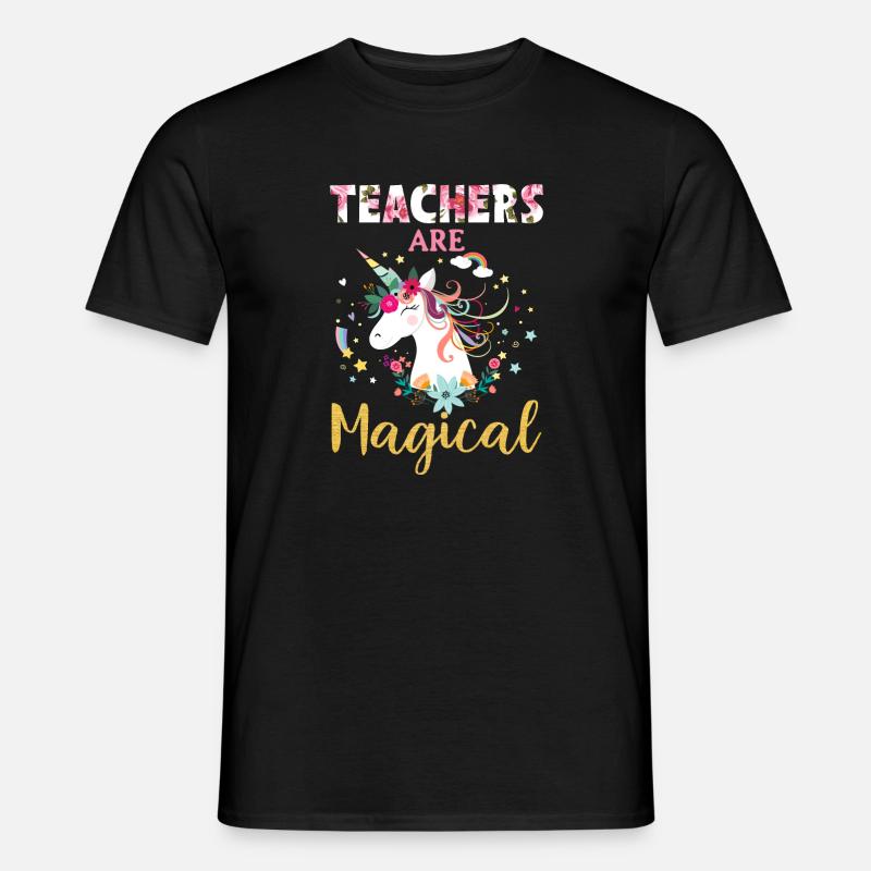 Lehrer sind magisch - Männer T-Shirt - Schwarz