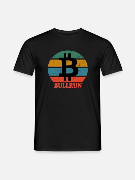 Retro Bitcoin Bullrun - Men's T-Shirt - black