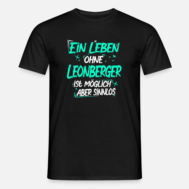 Leonberger - Männer T-Shirt - Schwarz