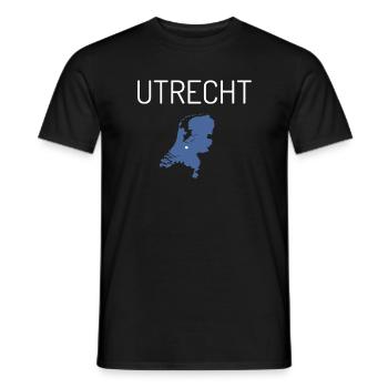 Utrecht T-Shirt - Men's T-Shirt - black - Front - AI Model Male 178 light (178cm)