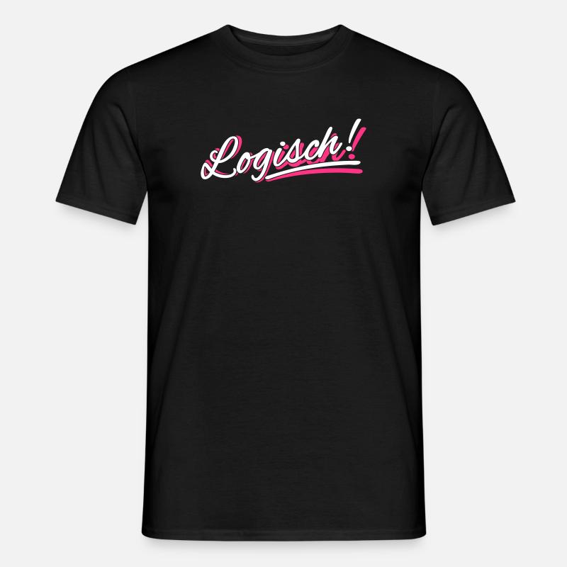 Logisch! - Farbwechsel - Männer T-Shirt - Schwarz