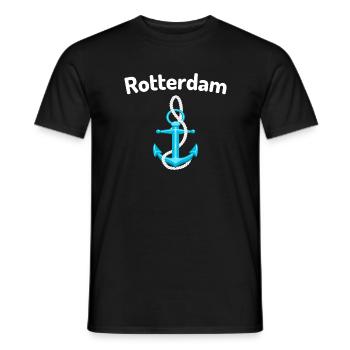 Rotterdam - T-shirt homme - noir - Devant - AI Model Male 178 light (178cm)