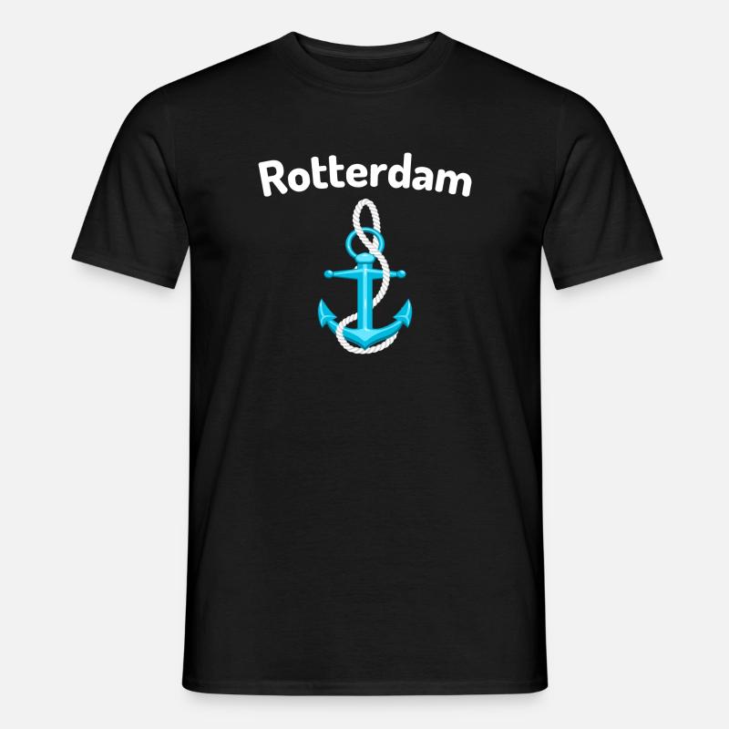 Rotterdam - Männer T-Shirt - Schwarz