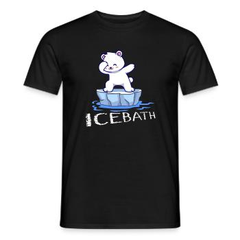 eisbader winterbader winter eisberg arktis eisbär - Männer T-Shirt - Schwarz - Vorne - AI Model Male 178 light (178cm)
