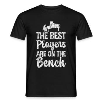 The Best Players Are On The Bench 3 - Men's T-Shirt - black - Front - AI Model Male 178 light (178cm)