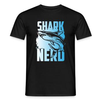 Sharks Ocean Swimming - Men's T-Shirt - black - Front - AI Model Male 178 light (178cm)