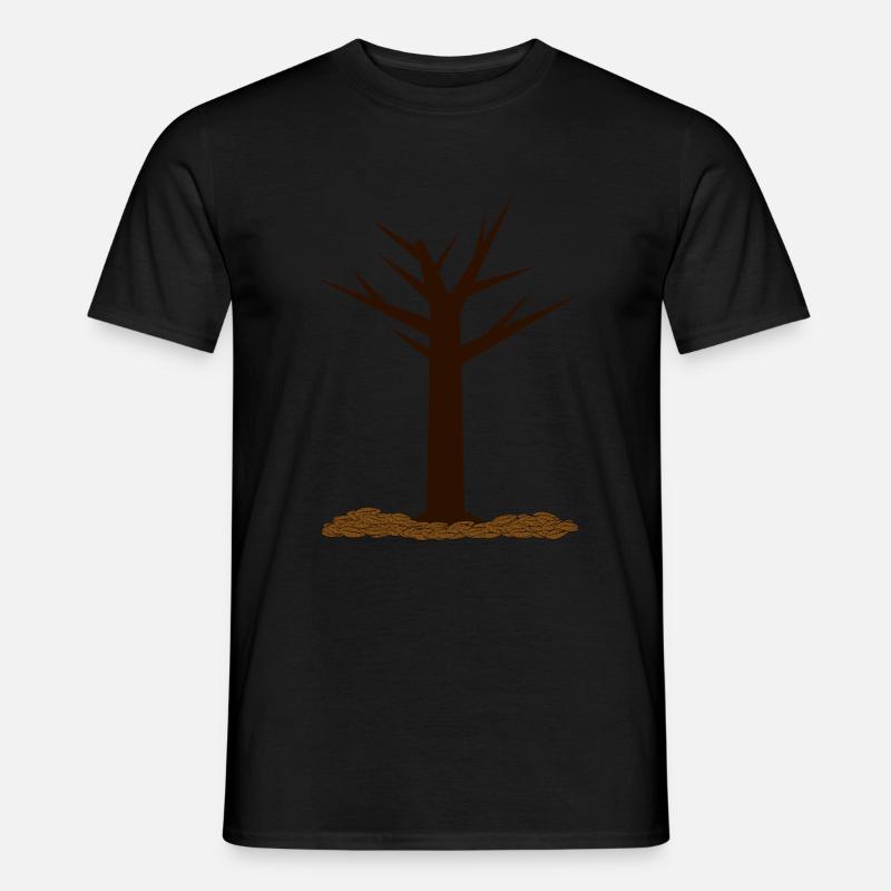 Herbstbaum - Männer T-Shirt - Schwarz