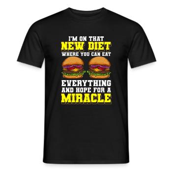 Buffet Menü Mahlzeit Köstlichkeiten - Männer T-Shirt - Schwarz - Vorne - AI Model Male 178 light (178cm)