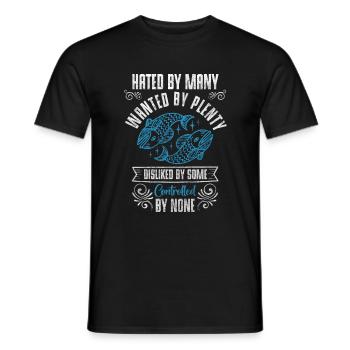 Fische Astrologie Sternbild - Männer T-Shirt - Schwarz - Vorne - AI Model Male 178 light (178cm)