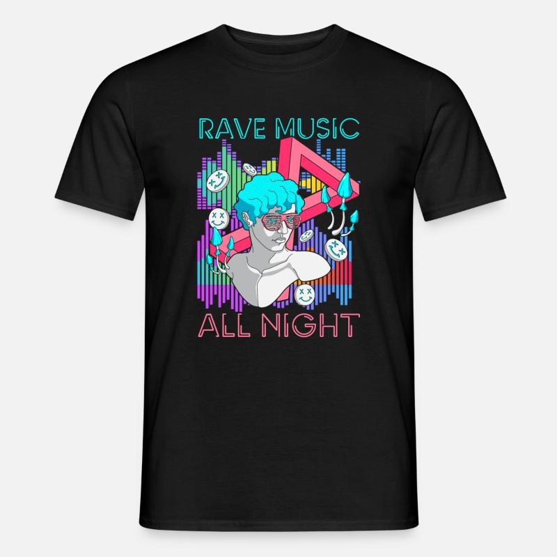 House Electro Dj - Männer T-Shirt - Schwarz
