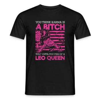 Leo Superstition Constellation - Men's T-Shirt - black - Front - AI Model Male 178 light (178cm)