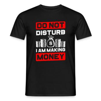 Argent Finance Dollar Or - T-shirt homme - noir - Devant - AI Model Male 178 light (178cm)