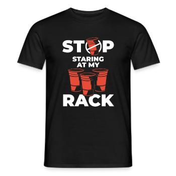 Beerpong Mug à boire - T-shirt homme - noir - Devant - AI Model Male 178 light (178cm)