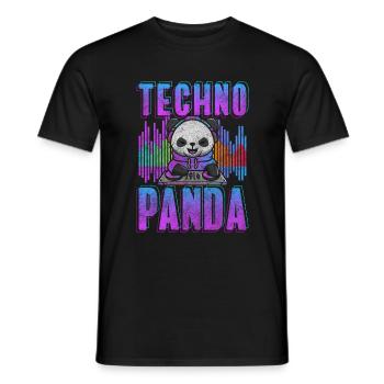 Rave Minimal Jumpstyle - Männer T-Shirt - Schwarz - Vorne - AI Model Male 178 light (178cm)