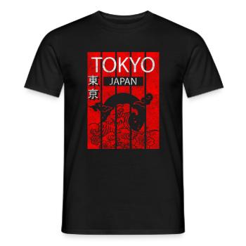 Asien Urlaub Japanisch - Männer T-Shirt - Schwarz - Vorne - AI Model Male 178 light (178cm)