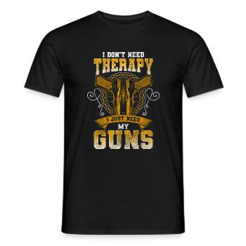 Gun Club Sport Shooter Ammunition Shooting King - Men's T-Shirt - black - Front - AI Model Male 178 light (178cm)