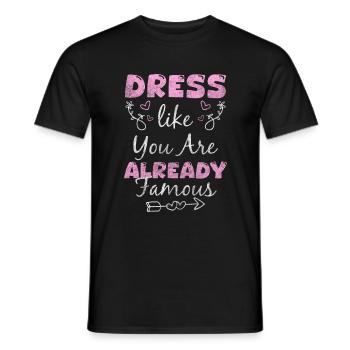 Fashion Shopping Queen - Men's T-Shirt - black - Front - AI Model Male 178 light (178cm)