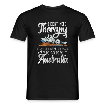 Australien Reisen Stolz Urlaubsland - Männer T-Shirt - Schwarz - Vorne - AI Model Male 178 light (178cm)